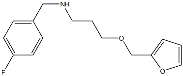 [(4-fluorophenyl)methyl][3-(furan-2-ylmethoxy)propyl]amine Struktur