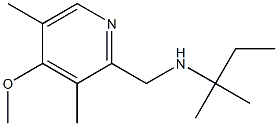 [(4-methoxy-3,5-dimethylpyridin-2-yl)methyl](2-methylbutan-2-yl)amine Struktur