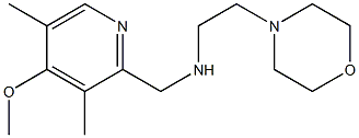 [(4-methoxy-3,5-dimethylpyridin-2-yl)methyl][2-(morpholin-4-yl)ethyl]amine Struktur