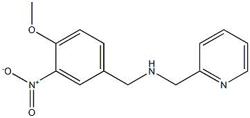 [(4-methoxy-3-nitrophenyl)methyl](pyridin-2-ylmethyl)amine Struktur