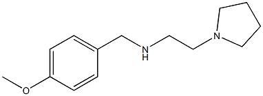 [(4-methoxyphenyl)methyl][2-(pyrrolidin-1-yl)ethyl]amine Struktur