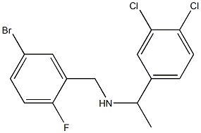 [(5-bromo-2-fluorophenyl)methyl][1-(3,4-dichlorophenyl)ethyl]amine Struktur