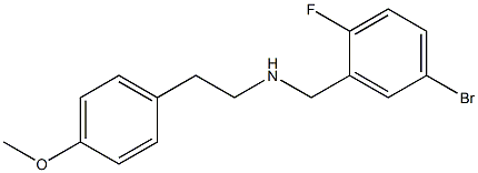 [(5-bromo-2-fluorophenyl)methyl][2-(4-methoxyphenyl)ethyl]amine Struktur