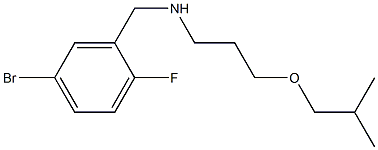 [(5-bromo-2-fluorophenyl)methyl][3-(2-methylpropoxy)propyl]amine Struktur