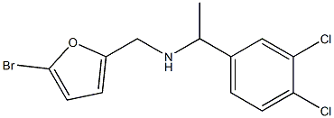 [(5-bromofuran-2-yl)methyl][1-(3,4-dichlorophenyl)ethyl]amine Struktur