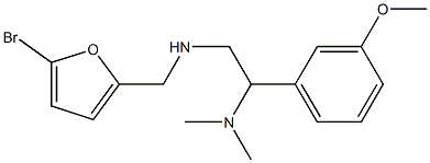 [(5-bromofuran-2-yl)methyl][2-(dimethylamino)-2-(3-methoxyphenyl)ethyl]amine Struktur