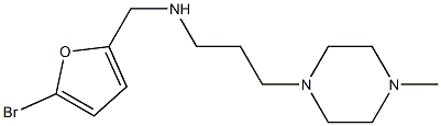 [(5-bromofuran-2-yl)methyl][3-(4-methylpiperazin-1-yl)propyl]amine Struktur