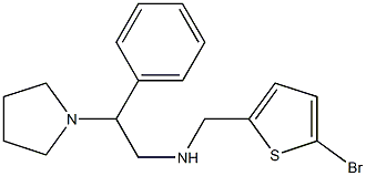 [(5-bromothiophen-2-yl)methyl][2-phenyl-2-(pyrrolidin-1-yl)ethyl]amine Struktur