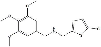 [(5-chlorothiophen-2-yl)methyl][(3,4,5-trimethoxyphenyl)methyl]amine Struktur