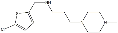 [(5-chlorothiophen-2-yl)methyl][3-(4-methylpiperazin-1-yl)propyl]amine Struktur