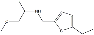 [(5-ethylthiophen-2-yl)methyl](1-methoxypropan-2-yl)amine Struktur