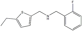 [(5-ethylthiophen-2-yl)methyl][(2-fluorophenyl)methyl]amine Struktur