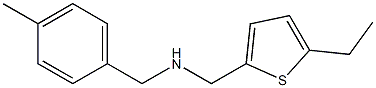 [(5-ethylthiophen-2-yl)methyl][(4-methylphenyl)methyl]amine Struktur