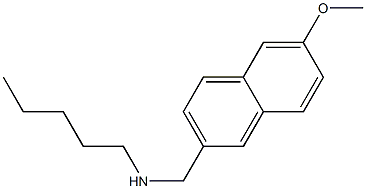 [(6-methoxynaphthalen-2-yl)methyl](pentyl)amine Struktur