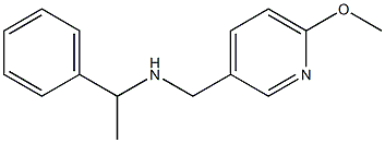 [(6-methoxypyridin-3-yl)methyl](1-phenylethyl)amine Struktur