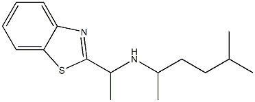 [1-(1,3-benzothiazol-2-yl)ethyl](5-methylhexan-2-yl)amine Struktur