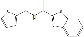 [1-(1,3-benzothiazol-2-yl)ethyl](thiophen-2-ylmethyl)amine Struktur