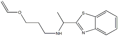 [1-(1,3-benzothiazol-2-yl)ethyl][3-(ethenyloxy)propyl]amine Struktur