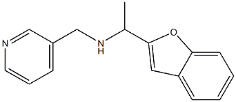 [1-(1-benzofuran-2-yl)ethyl](pyridin-3-ylmethyl)amine Struktur