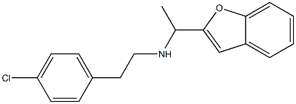 [1-(1-benzofuran-2-yl)ethyl][2-(4-chlorophenyl)ethyl]amine Struktur