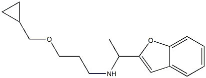 [1-(1-benzofuran-2-yl)ethyl][3-(cyclopropylmethoxy)propyl]amine Struktur