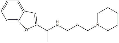 [1-(1-benzofuran-2-yl)ethyl][3-(piperidin-1-yl)propyl]amine Struktur