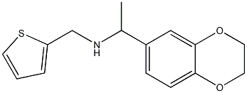 [1-(2,3-dihydro-1,4-benzodioxin-6-yl)ethyl](thiophen-2-ylmethyl)amine Struktur