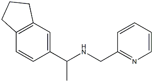 [1-(2,3-dihydro-1H-inden-5-yl)ethyl](pyridin-2-ylmethyl)amine Struktur