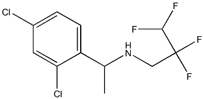 [1-(2,4-dichlorophenyl)ethyl](2,2,3,3-tetrafluoropropyl)amine Struktur