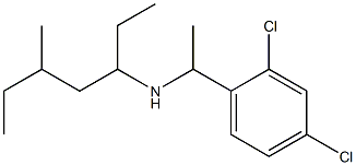 [1-(2,4-dichlorophenyl)ethyl](5-methylheptan-3-yl)amine Struktur