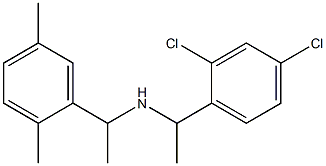 [1-(2,4-dichlorophenyl)ethyl][1-(2,5-dimethylphenyl)ethyl]amine Struktur