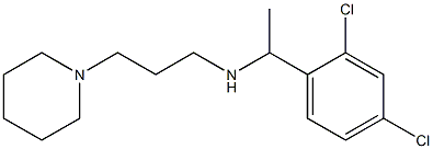 [1-(2,4-dichlorophenyl)ethyl][3-(piperidin-1-yl)propyl]amine Struktur