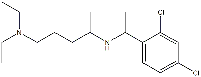 [1-(2,4-dichlorophenyl)ethyl][5-(diethylamino)pentan-2-yl]amine Struktur