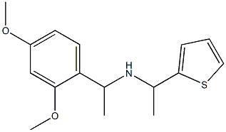 [1-(2,4-dimethoxyphenyl)ethyl][1-(thiophen-2-yl)ethyl]amine Struktur