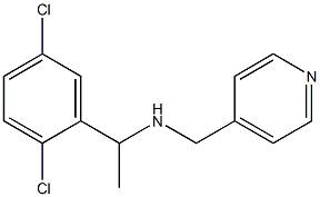 [1-(2,5-dichlorophenyl)ethyl](pyridin-4-ylmethyl)amine Struktur