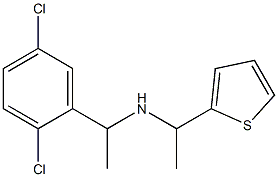 [1-(2,5-dichlorophenyl)ethyl][1-(thiophen-2-yl)ethyl]amine Struktur