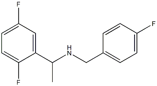 [1-(2,5-difluorophenyl)ethyl][(4-fluorophenyl)methyl]amine Struktur