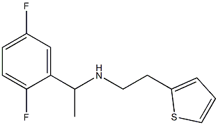 [1-(2,5-difluorophenyl)ethyl][2-(thiophen-2-yl)ethyl]amine Struktur