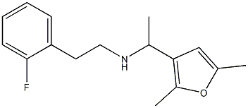 [1-(2,5-dimethylfuran-3-yl)ethyl][2-(2-fluorophenyl)ethyl]amine Struktur