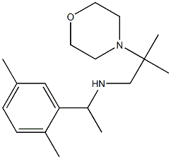 [1-(2,5-dimethylphenyl)ethyl][2-methyl-2-(morpholin-4-yl)propyl]amine Struktur