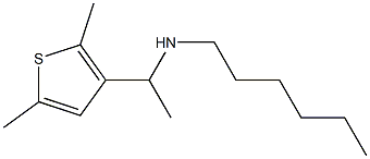 [1-(2,5-dimethylthiophen-3-yl)ethyl](hexyl)amine Struktur