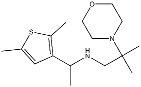 [1-(2,5-dimethylthiophen-3-yl)ethyl][2-methyl-2-(morpholin-4-yl)propyl]amine Struktur