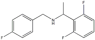 [1-(2,6-difluorophenyl)ethyl][(4-fluorophenyl)methyl]amine Struktur