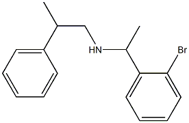 [1-(2-bromophenyl)ethyl](2-phenylpropyl)amine Struktur