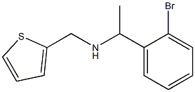 [1-(2-bromophenyl)ethyl](thiophen-2-ylmethyl)amine Struktur