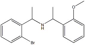 [1-(2-bromophenyl)ethyl][1-(2-methoxyphenyl)ethyl]amine Struktur