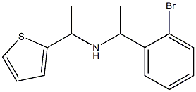 [1-(2-bromophenyl)ethyl][1-(thiophen-2-yl)ethyl]amine Struktur