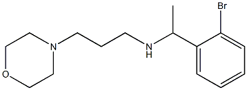 [1-(2-bromophenyl)ethyl][3-(morpholin-4-yl)propyl]amine Struktur