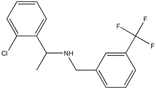 [1-(2-chlorophenyl)ethyl]({[3-(trifluoromethyl)phenyl]methyl})amine Struktur