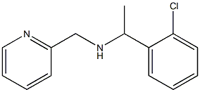 [1-(2-chlorophenyl)ethyl](pyridin-2-ylmethyl)amine Struktur